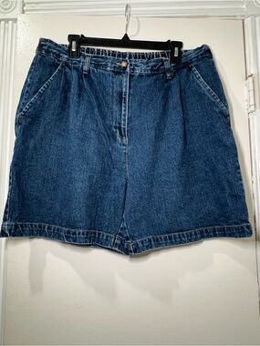 bill blass Dark Blue High-Waist Jean Shorts